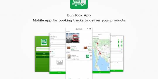 Bun Took App Mobile app for booking trucks to deliver your products